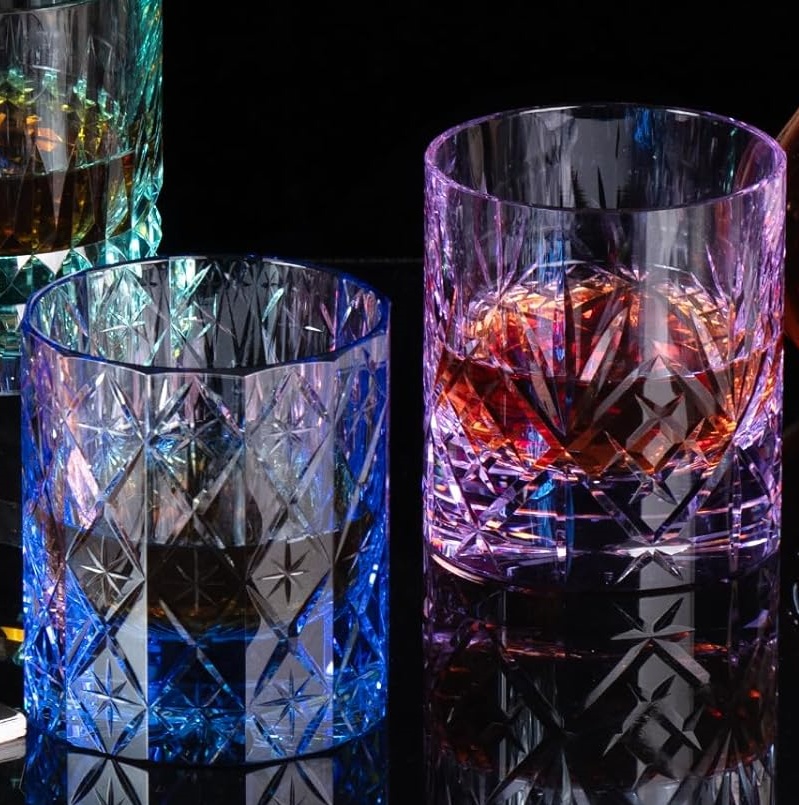 Old Fashioned Glass - كأس ويسكي كريستال K9 مقطوع يدويًا