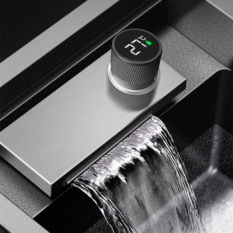 Home Bar Sink - صنبور شلال قابل للطي، حوض غسيل
