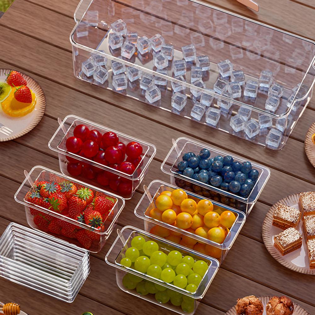 Garnish Tray Set - طقم تقديم التاكو للحفلات، منظم توابل