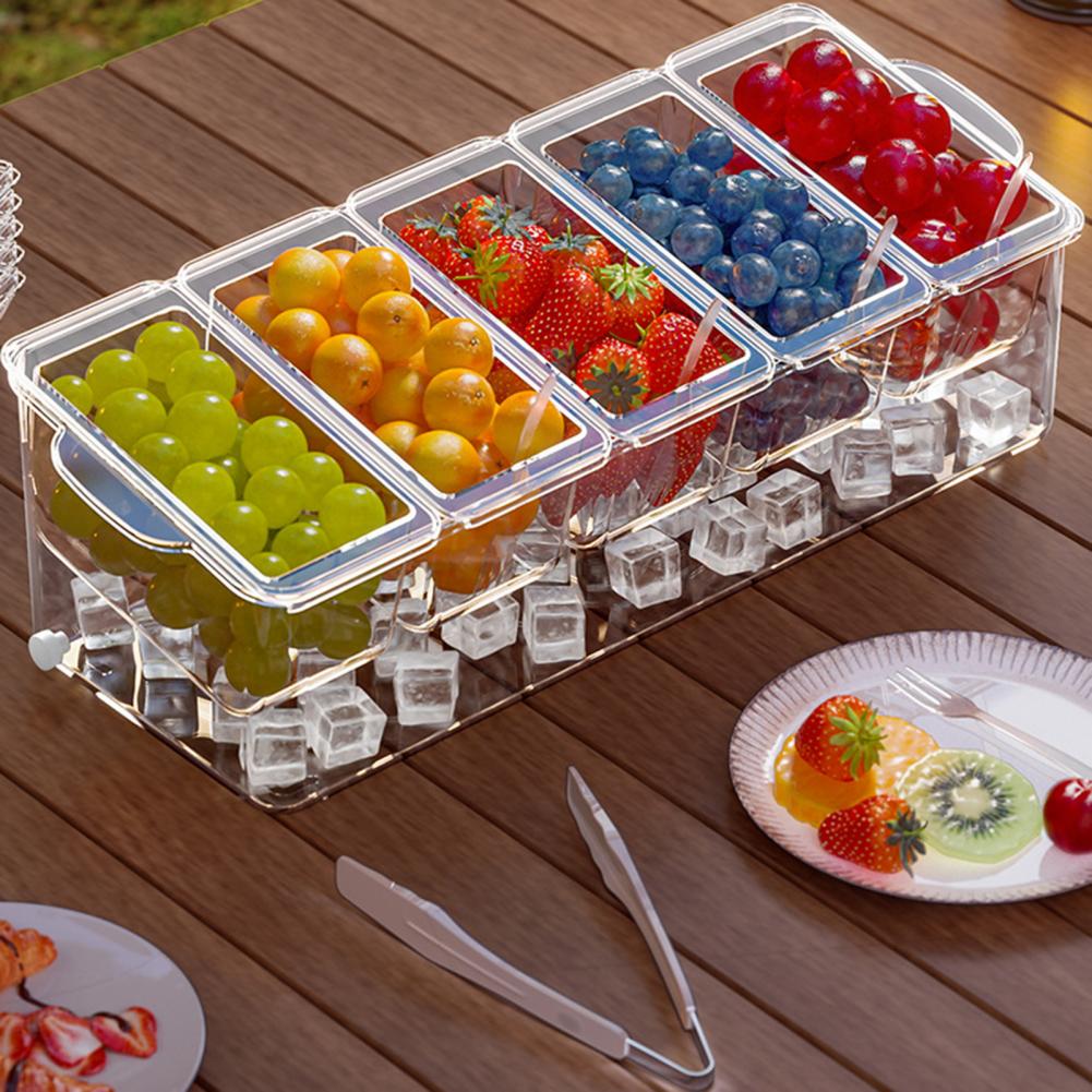 Garnish Tray Set - طقم تقديم تاكو بار 2026 للحفلات،