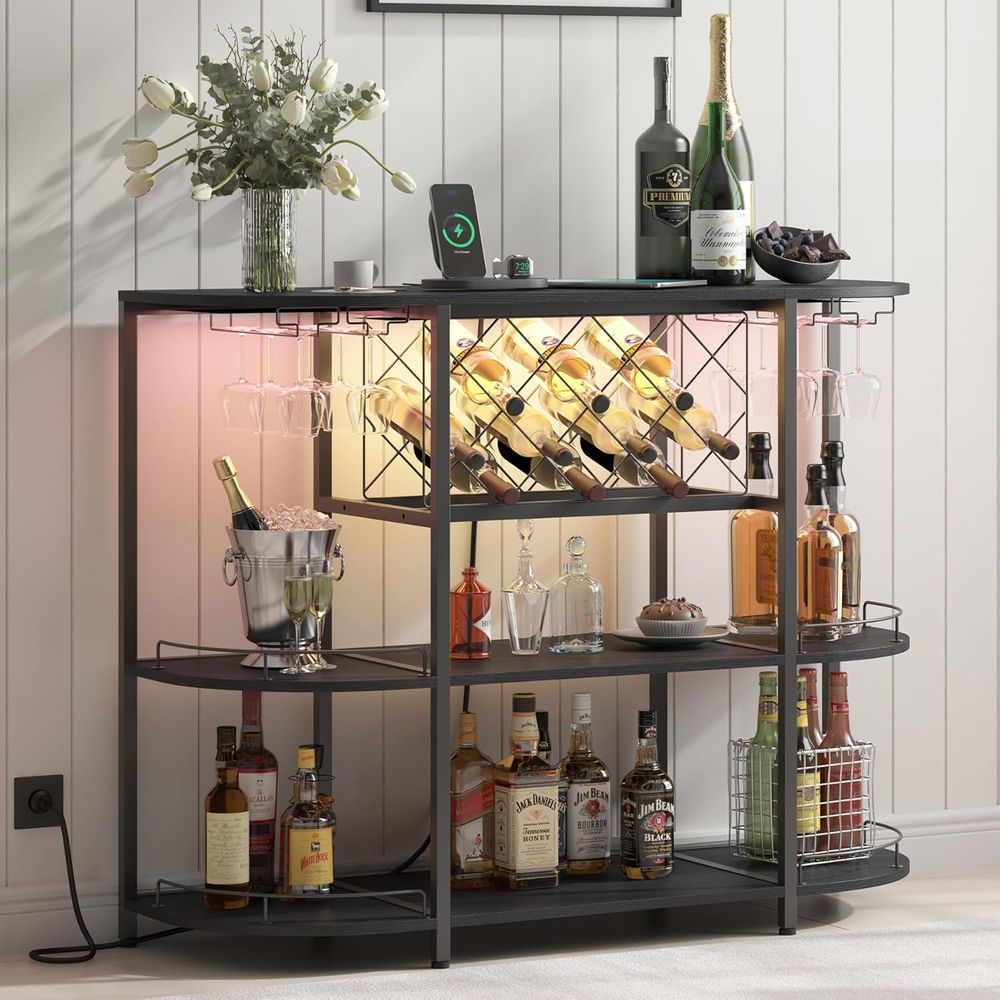 طاولة قهوة سوداء بثلاثة مستويا - مراجعة Home Bar And Coffee وسعره