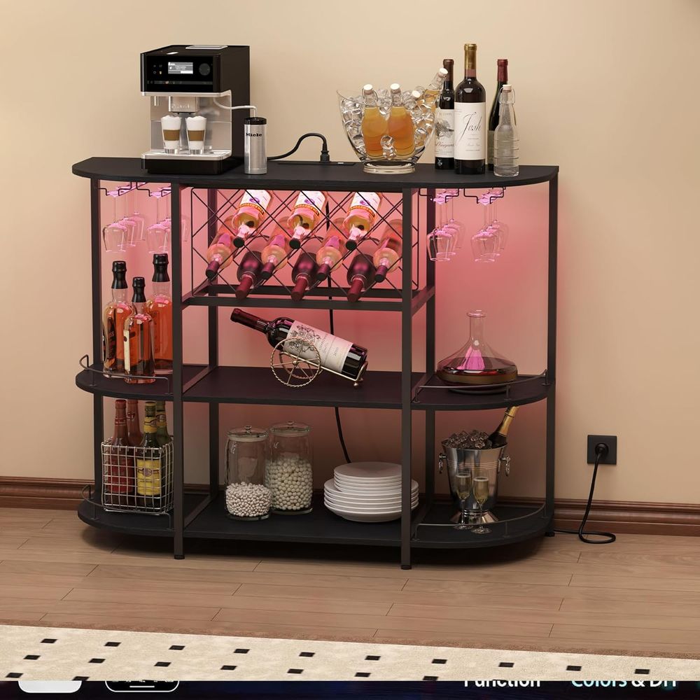 طاولة قهوة سوداء بثلاثة مستويا - مراجعة Home Bar And Coffee وسعره