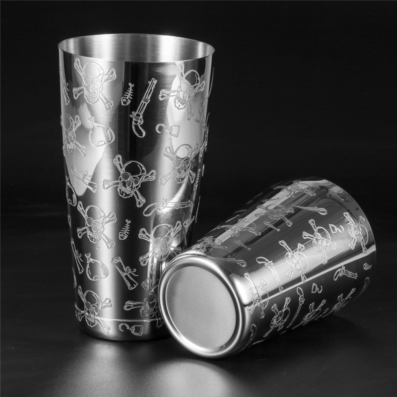 500 مللي/800 مللي النقش الجمجم - مراجعة Boston Shaker Set وسعره