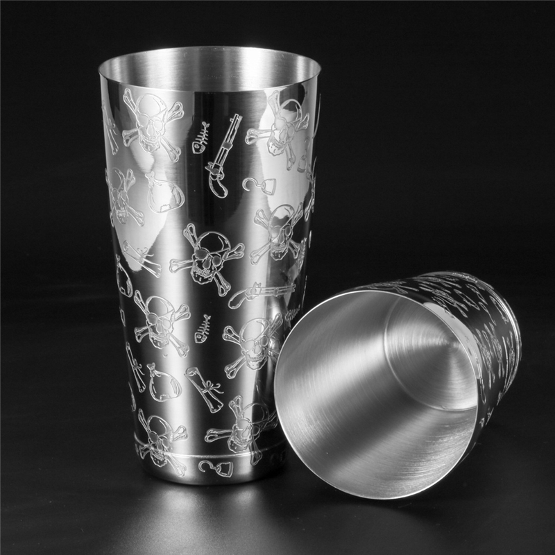 500 مللي/800 مللي النقش الجمجم - مراجعة Boston Shaker Set وسعره