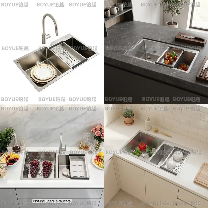 حوض مطبخ مزدوج من الفولاذ المق - مراجعة Home Bar Sink وسعره