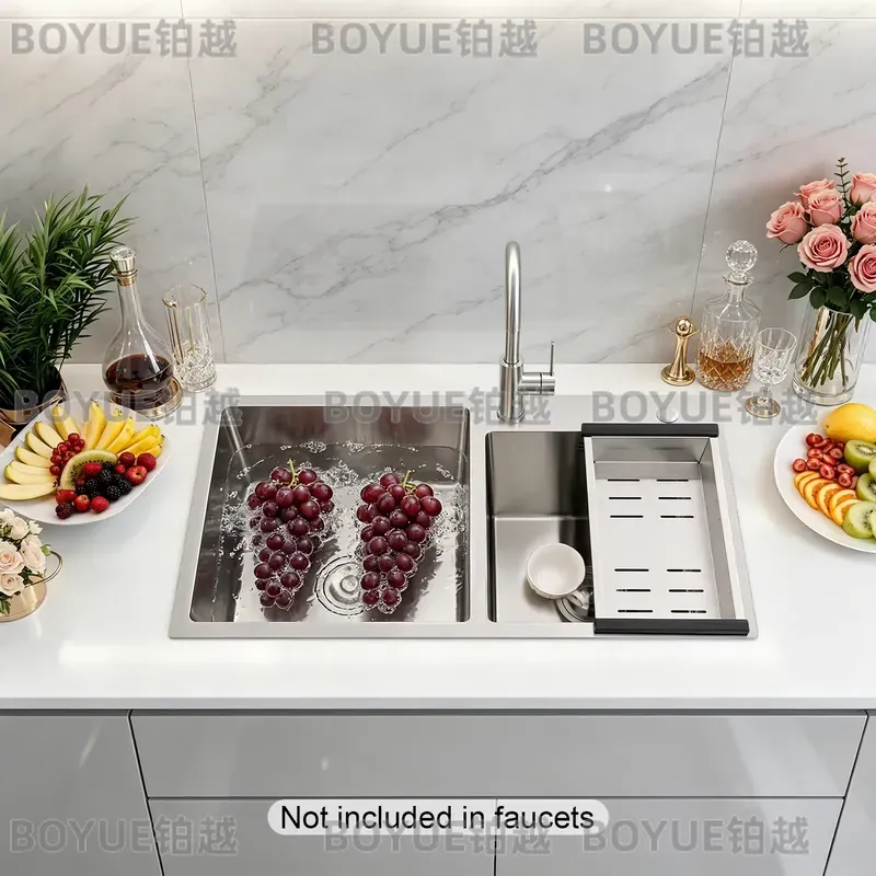 حوض مطبخ مزدوج من الفولاذ المق - مراجعة Home Bar Sink وسعره