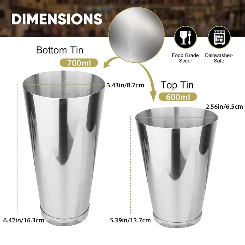 طقم خلاط كوكتيل بوسطن 18 أونصة - مراجعة Boston Shaker Set وسعره