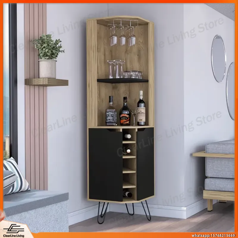 خزانة بار زاوية مع 6 رفوف مدمج - مراجعة Home Bar Shelves وسعره