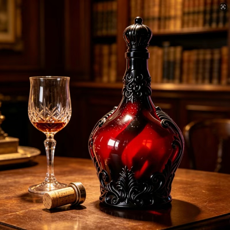 قارورة زجاجية مزخرفة بنقوش الت - مراجعة Home Bar Shelves وسعره