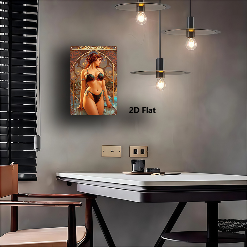 لافتة معدنية مسطحة ثنائية الأب - مراجعة Home Bar And Kitchen وسعره
