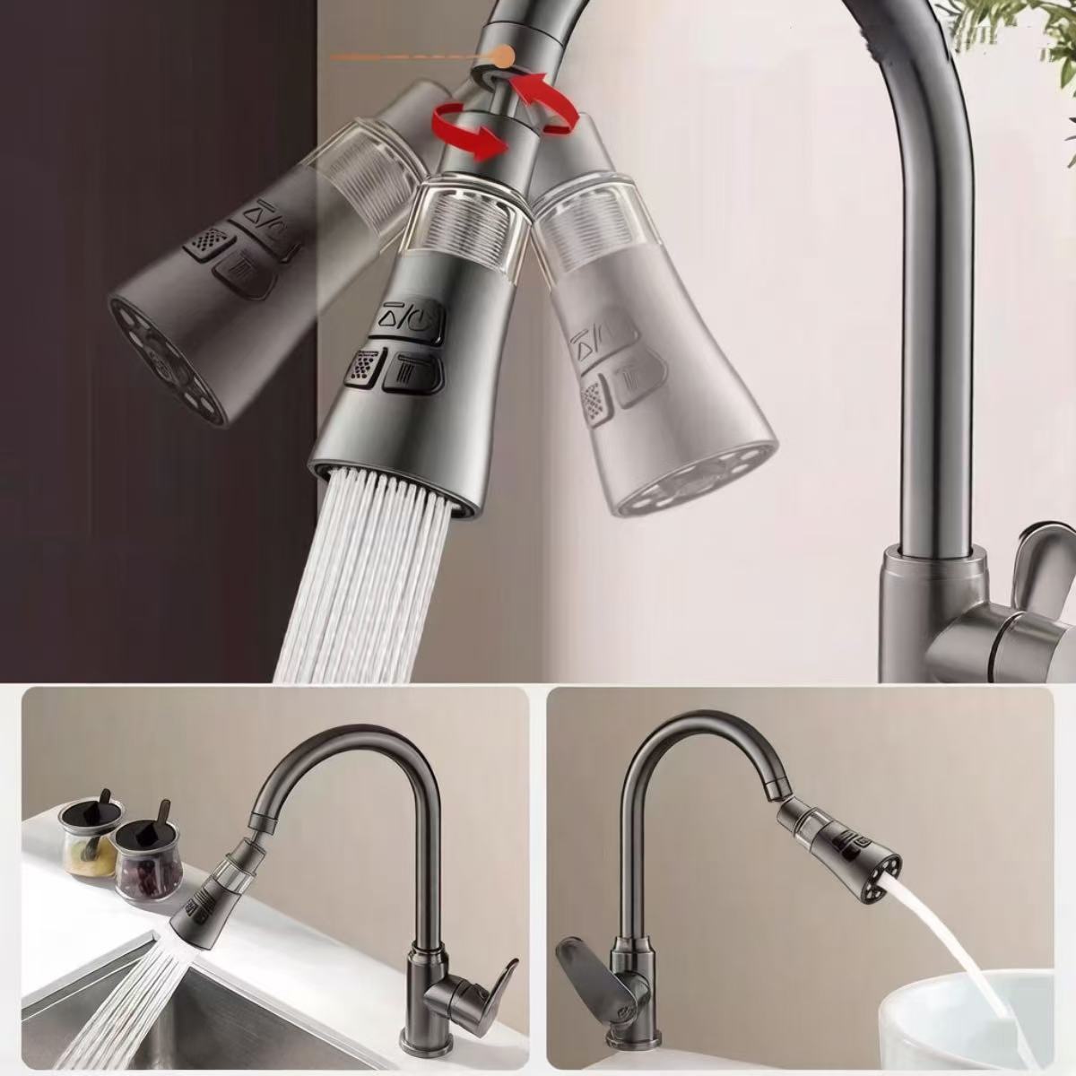موسع صنبور المطبخ الدوار 360 د - مراجعة Home Bar Sink وسعره