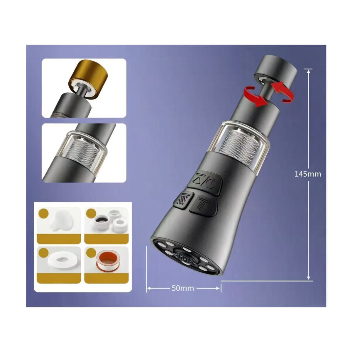 موسع صنبور المطبخ الدوار 360 د - مراجعة Home Bar Sink وسعره
