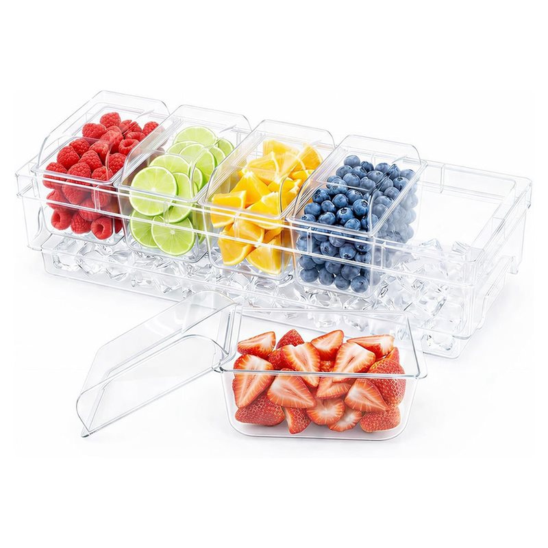 AB46 - لمستلزمات البار، حاويات - مراجعة Garnish Tray Set وسعره