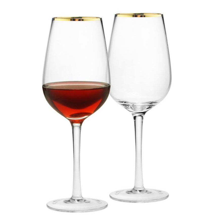 مجموعة أكواب زجاجية بحواف ذهبي - مراجعة Highball Glass Set وسعره