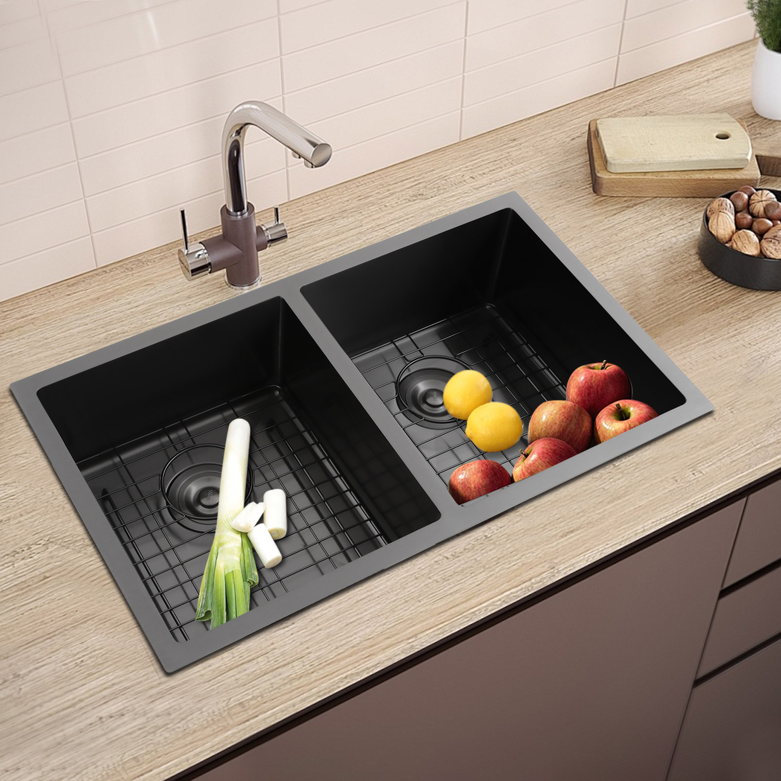 حوض مطبخ مزدوج الأحواض، عالي ا - مراجعة Home Bar Sink وسعره