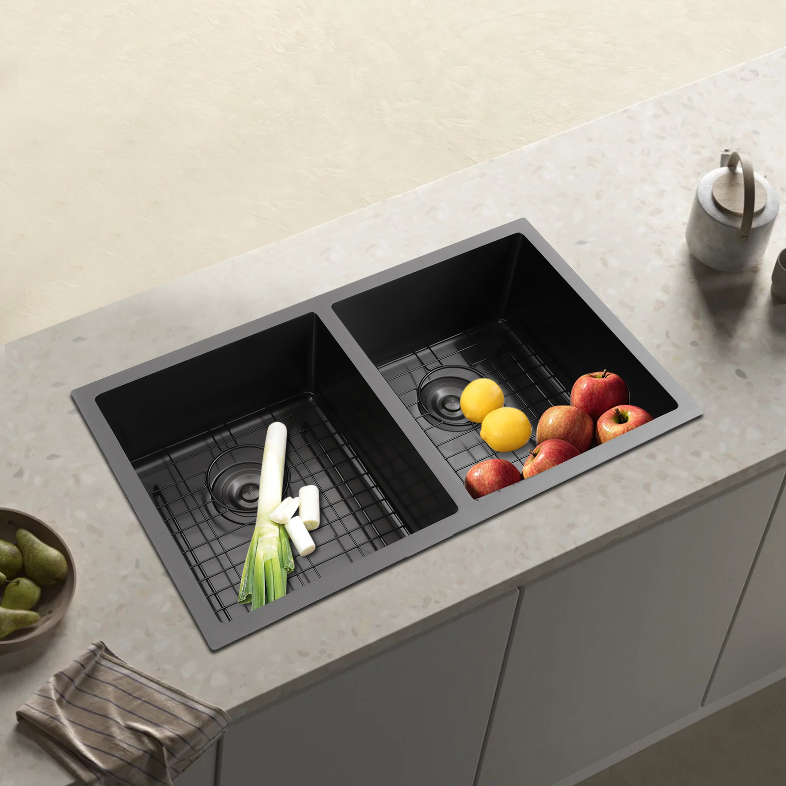حوض مطبخ مزدوج الأحواض، عالي ا - مراجعة Home Bar Sink وسعره