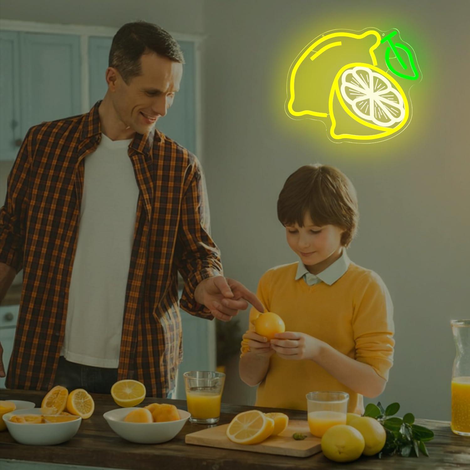 لافتة نيون على شكل ليمون قابلة - مراجعة Home Bar And Kitchen وسعره