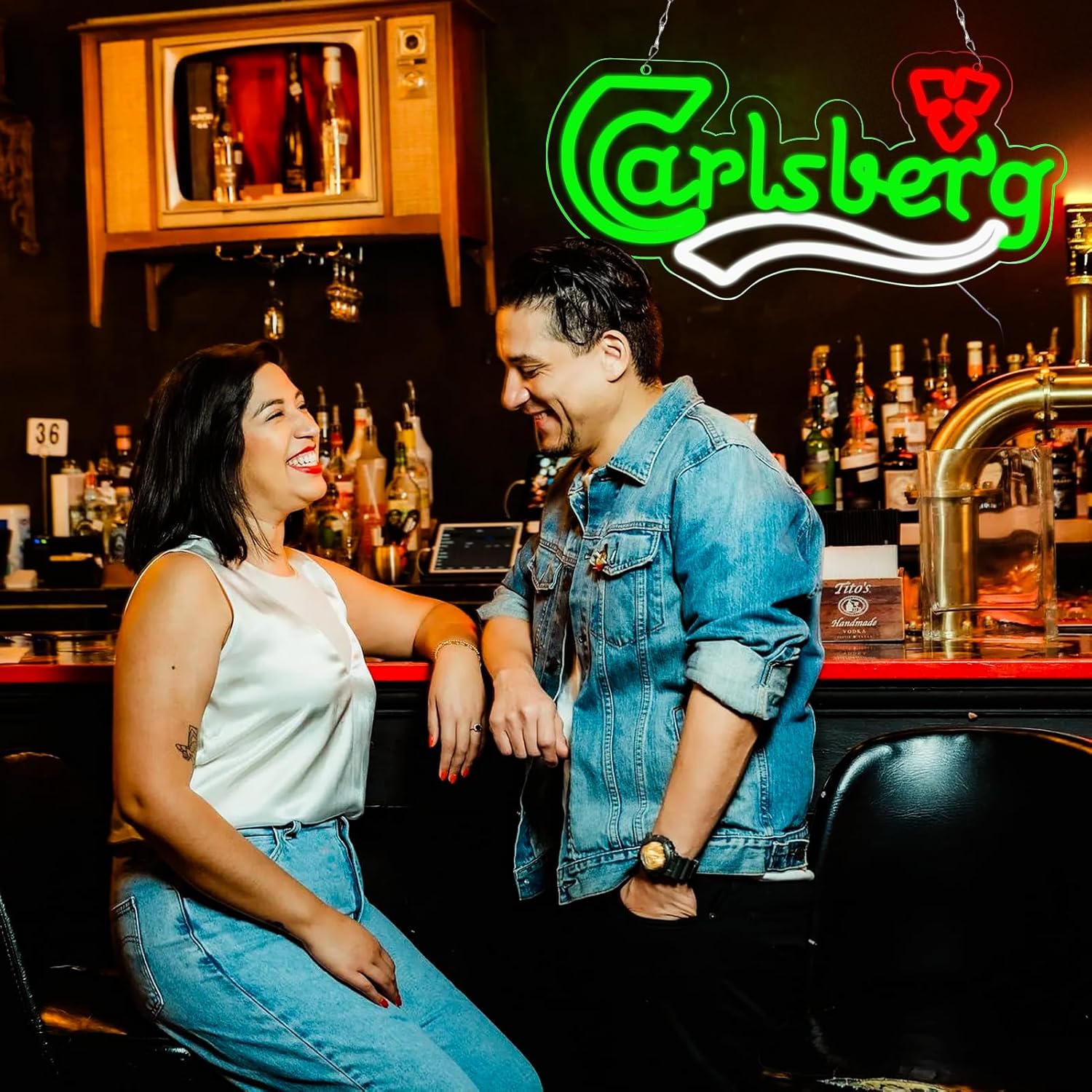 لافتة نيون على شكل زجاجة بيرة، - مراجعة Home Bar And Kitchen وسعره