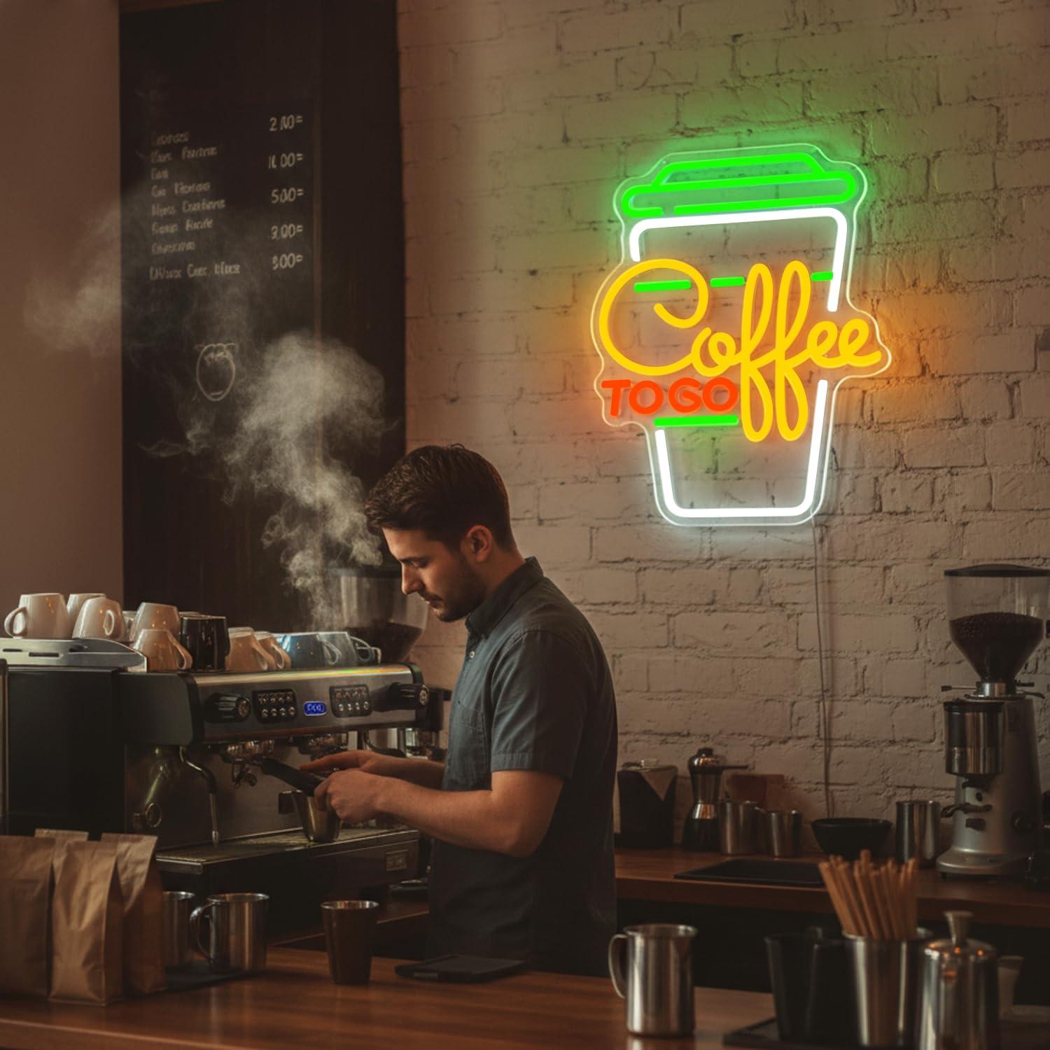 لافتة نيون للقهوة بإضاءة LED ق - مراجعة Home Bar And Coffee وسعره
