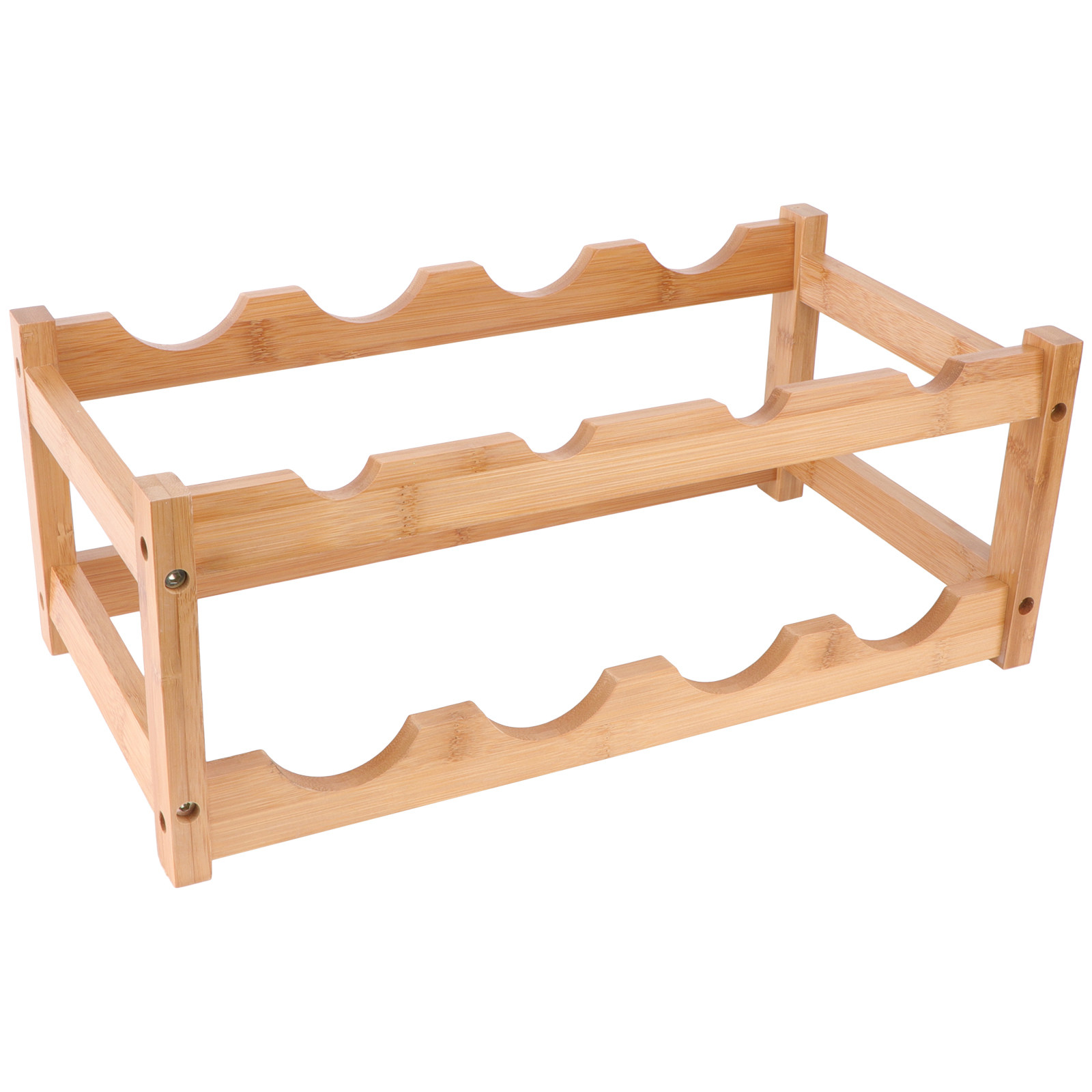 حامل زجاجات نبيذ خشبي مزدوج ال - مراجعة Home Bar Stand وسعره