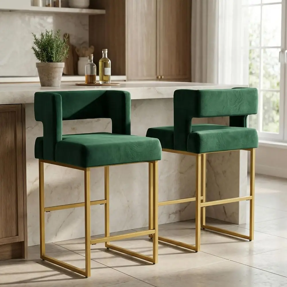 مجموعة من كرسيين بار مخمليين أ - مراجعة Home Bar And Counter وسعره