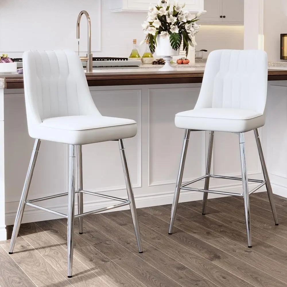 مجموعة من كرسيين بار أبيضين مب - مراجعة Home Bar And Counter وسعره