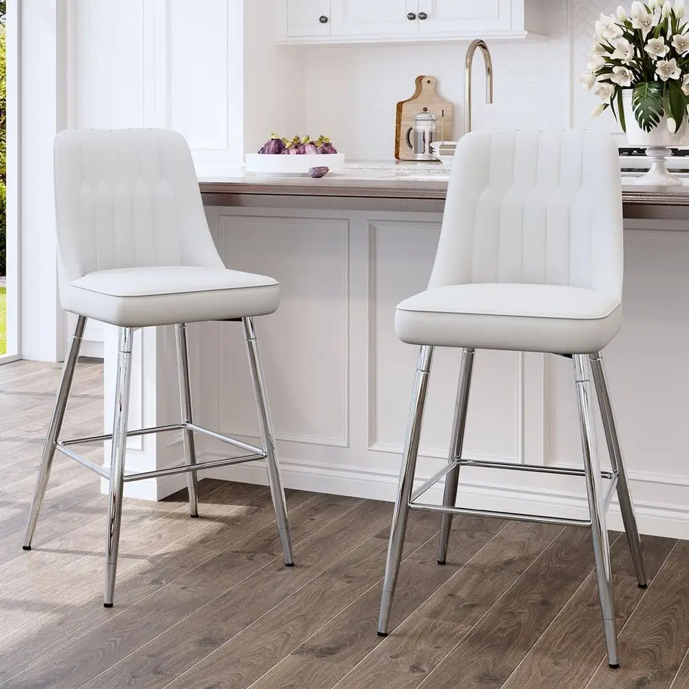 مجموعة من كرسيين بار أبيضين مب - مراجعة Home Bar And Counter وسعره